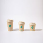 더블홀 펄프 종이컵 뚜껑 생분해 친환경 100개 : 아이엠그리너