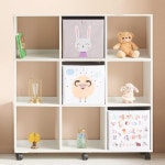 H6317 3단 9칸 바퀴형 심플책장 1color : 케이에이치 커머스