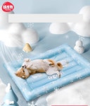강아지 고양이 애완 펫 쿨매트 시원한 여름 쿨 매트 반려 동물 방석 패드 아이스 냉각 개 얼음 둥지 안티 물린 슬리핑 개집 : Medrar