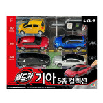 월드카 기아 5종 컬렉션 자동차세트 파워키 슈팅 미니카 모닝 EV6 카니발 쏘렌토 K5 놀이판 도로놀이 : 제이제이몰JJ