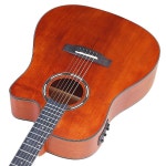 클래식 입문용 통기타 어쿠스틱 우드 디자인 스프루스 탑 포크 기타 솔리드 일렉트릭 컷웨이 : 샵앤모아