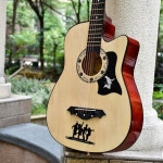 클래식 입문용 통기타 음악 픽업 어쿠스틱 장비 초보자 포크 현 기타 인치 컨트리 : 샵앤모아