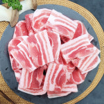 돼지고기 옛날삼겹살 대패삼겹살 삼겹살 구이용 1kg(500x2ea) 냉동 한성미트뱅크 : 한성미트뱅크