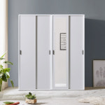 NEW 솜씨방 루디아 1600 슬라이딩 옷장 세트 (긴문장+옷장) : 솜씨방가구