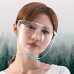 안면 보호대 예초기 얼굴 보호구 작업용 보호안경 페이스 가드 - 투명 : 율하수