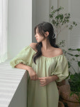 라라스텔라 [자체제작] 페리 오프숄더 원피스 (4colors) : LALASTELLA