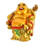 부 동전 가방 해피 웃음 Maitreya 부처님 동상 J2172 : 포니점빵
