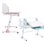 [판매중지] 루나랩키즈 어린이 초등학생 바른자세 책상, 학생 공부 높이 각도 조절 책장일체형 그레이 : 루나랩 키즈