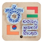 미니 스트링아트 60종 DIY -기초 동물 사물 태극기 별자리 만들기 미술재료 십자가 : 아기자기우드