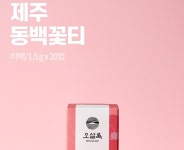 제주 동백차 홍차 동백꽃 티백 동백티 블렌디드 세트 40개 : I뚜기뚜기I