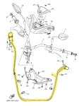 야마하 순정 엔맥스 (NMAX) 21이상 스로틀 케이블 B6H-F6301-00 : 혼다오토바이부품실