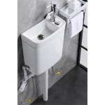 재래식 물탱크 세면대 세트 소형 화장실 야외용 변기 : 트리네마켓