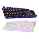 테크노마트 콕스 COX CK420 교체축 RGB LED 사무용 PC방 게이밍 기계식키보드 화이트청축 : 신도림테크노마트 세븐컴
