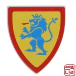 레고 캐슬 라이온 삼각 방패 Shield Lion [노랑 / 3846pb062] : 메이크브릭