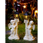 유럽풍 태양광 아기천사 야외조명 정원 원예 조경소품 : 수입가구맛집