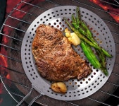 직화구이팬 숯불구이 타공팬 원형 그릴 접이식 30cm : 와이디케이유통