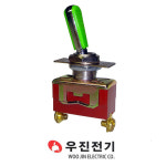 우진전기 WJT-3216 CF 적색, 녹색 토글 스위치 3P 2단 16A 3핀 3216CF : 아진스위텍