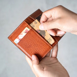 헤비츠 가죽 카드 지갑 천연 소가죽  수제 슬림(앰보) 이니셜 각인 : 가죽공방 헤비츠