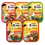 샘표 우리엄마 반찬캔 통조림 5종 세트 깻잎 메추리알 돼지고기 쇠고기 장조림 : 두배로마트