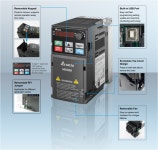 델타 정품 인버터 MS300 VFD17AMS43ANSHA 7.5KW 3상 380V 10HP 0-1500hz ,1년보증 : 수 인터내셔날