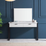 1200 입식스틸화장대 콘솔 거울포함 수납거울장 화장대서랍장 : 리퍼스