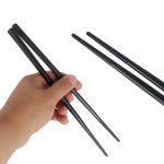 업소용 블랙 사각 젓가락 24cm 일식 중식 플라스틱 PC 저분 : 천호통상