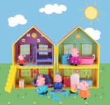[국내 배송] peppa pig 페파피그 패밀리 친구들 피규어 교실 보트 캠핑카 놀이터 비행기 하우스 플레이 세트 : 행복한 보니 하우스