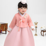 AW150 여분홍별꽃패치 고급 아동 유아 어린이 돌 여아 금동이 한복 : 금동이 한복
