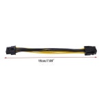PCI Express PCIE 검정 빨강 6 핀 8 핀 그래픽 카드 전원 어댑터 케이블 10CM, PC 드롭 배송 : 만세야놀자