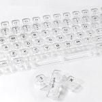 투명 반투명 키캡 클리어 무각 투명 한글 CBSA UV 키보드 커스텀 키캡 : 키캡디자인