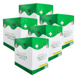 성진양행 유성진 멸균가아제 (7.5 cm x 8겹 x 20포) x 5박스 - 이중포장 멸균거즈 상처드레싱 : 루트웰