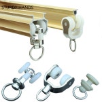 커튼 풀리 행잉 휠 곡선 트랙 롤러 나노 샤워 후크 홈 욕실 하드웨어 액세서리 : 슈가마트 12호점