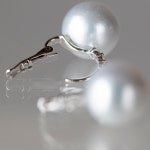 14 k 원터치형 남양진주 귀걸이 13 mm : 엘린쥬얼스