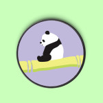 [헬로톡]뒹굴팬더 퍼플 : 헬로레빗