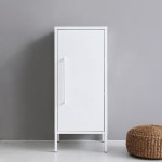 캐비넷 모던세로중 1문 철제 수납장 : 블랑뚜아