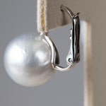 14 k 원터치형 남양진주 귀걸이 13 mm : 엘린쥬얼스