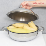 벨라쿠진 통삼중 24cm 멀티웍+타공 찜기 세트 /인덕션 가능 : 벨라쿠진