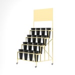 꽃진열대 화분거치대 플라워진열대  신제품 추천 꽃집 다층 꽃꽂이 선반 단철 꽃꽂이 꽃통 디스플레이 스탠드 공장 직매 무료 배송 : MoccaStore