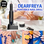 무선 네일 드릴 머신 전기 샌더 충전식 매니큐어 살롱 도구 18000RPM : raymall