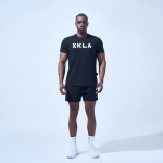 [엑스클라] 엠보 머슬핏반팔 크로스핏티셔츠 어깨넓어보이는반팔 : XKLA