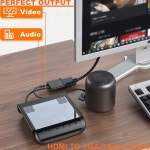 HDMI-PS4 1080P HDMI-VGA 어댑터 Famale 변환기에 VGA 남성에 호환 PC TV 상자 비디오 오디오 케이블 잭 사용 : raymall