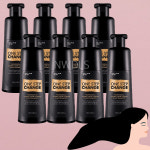꾸띄르 새치염색샴푸 염색샴푸 컬러체인지 블랙 진갈색 180ml 8개 : 뉴딜스