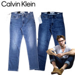 CK 캘빈클라인진 남성 바디핏 슬림 스트레이트 테이퍼드 소프트 청바지 편안한 핏이 좋은 사계절 스키니 데님 팬츠 ck 남자 청바지 : 블루햇님... 