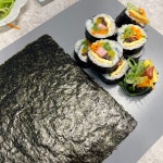 해조세상 구운 김밥김 100매 240g 이상 대용량 업소용 : 해조세상