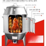 구운 오리 오븐 상업 닭 치킨 삼겹살 훈제 치킨 가스 : 크고작은지구