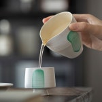 덕화현 핸드메이드 그린 공도배 숙우 : 메종앤오브제