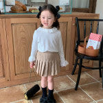 여아 레이스 넥 긴팔 티셔츠 봄 가을 이너티셔츠 유아아동복 : 심블리키즈