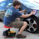 차량 정비의자 카센타 자동차 작업 시공 깔판 이동식 : 제이앤상점