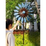 인테리어 장식 단철 양면 바람개비 회전 정원 공원 유치원 : J.AMUSE