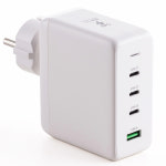 플라이토 GaN 150W PD 초고속 멀티 충전기 접지형 USB C타입 4포트 : 에이스노바